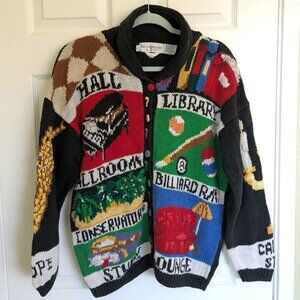 Vintage the eagle's eye Clue cardigan size L